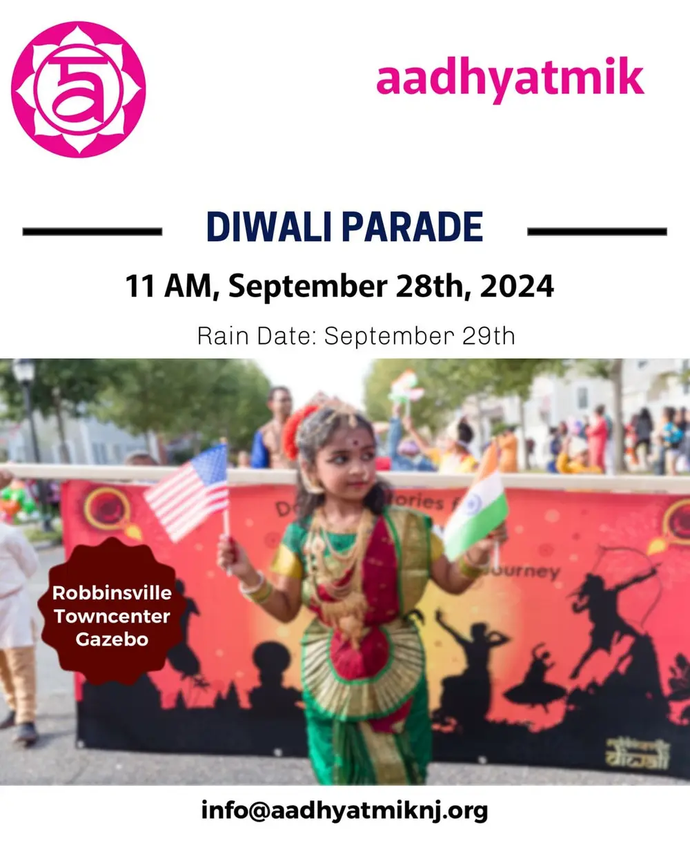 Poster for the Diwali Parade on 28 September 2024