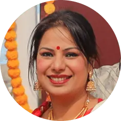 Portrait of Vandita Chopra, aadhyatmik advisory board, finance